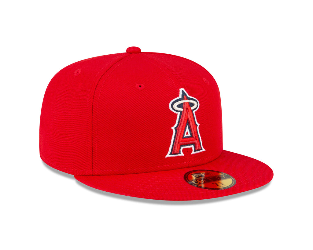 Los Angeles Angels MLB New Era Men Red 59Fifty Authentic Collection On Field Fitted Hat product image 4, provided for visual