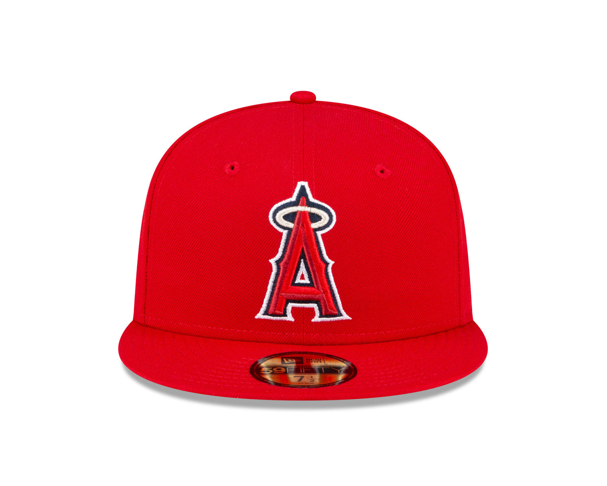 Los Angeles Angels MLB New Era Men Red 59Fifty Authentic Collection On Field Fitted Hat product image 5, provided for visual
