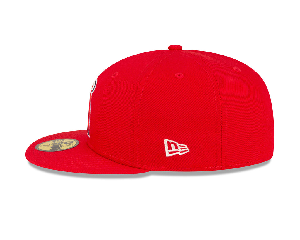 Los Angeles Angels MLB New Era Men Red 59Fifty Authentic Collection On Field Fitted Hat product image 6, provided for visual