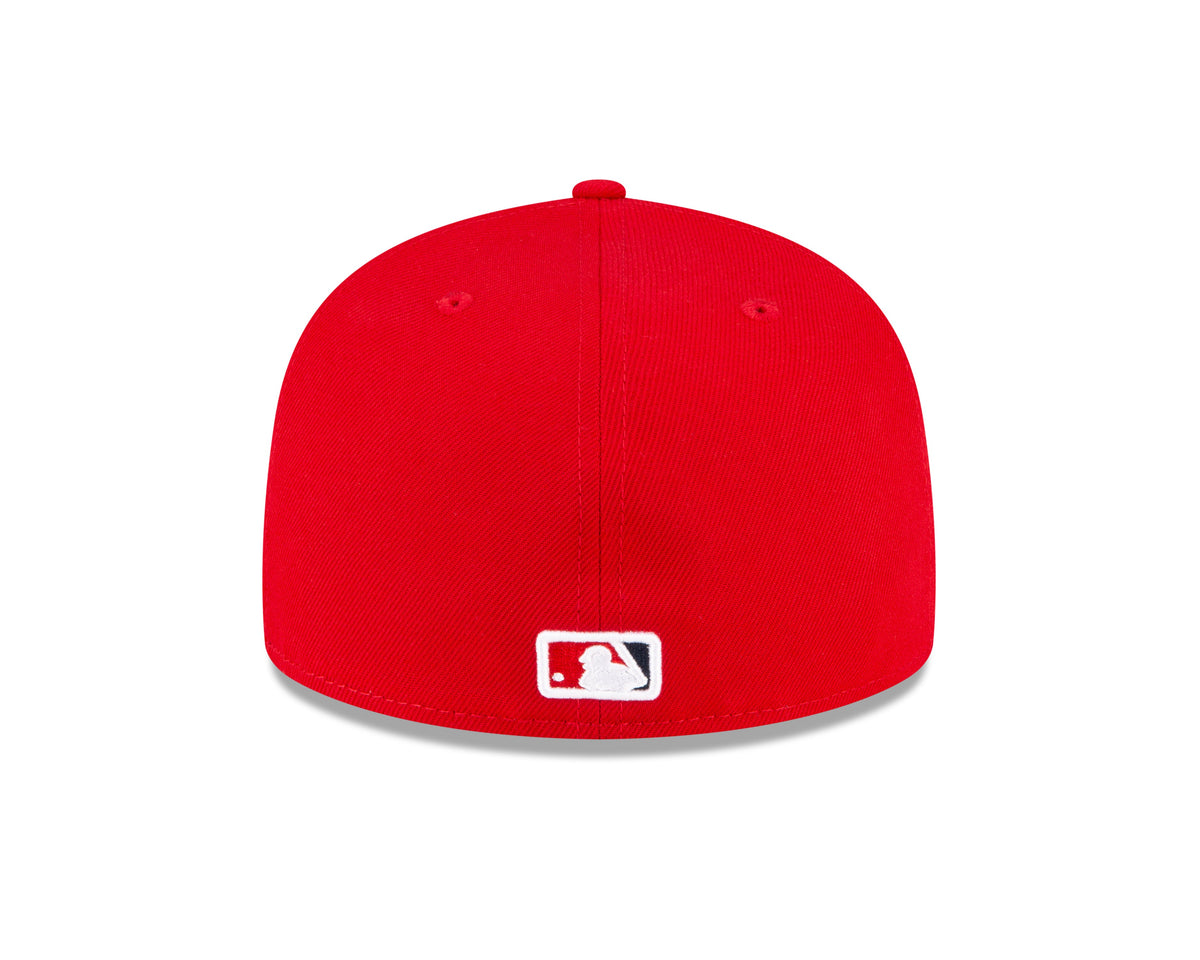 Los Angeles Angels MLB New Era Men Red 59Fifty Authentic Collection On Field Fitted Hat product image 2, provided for visual