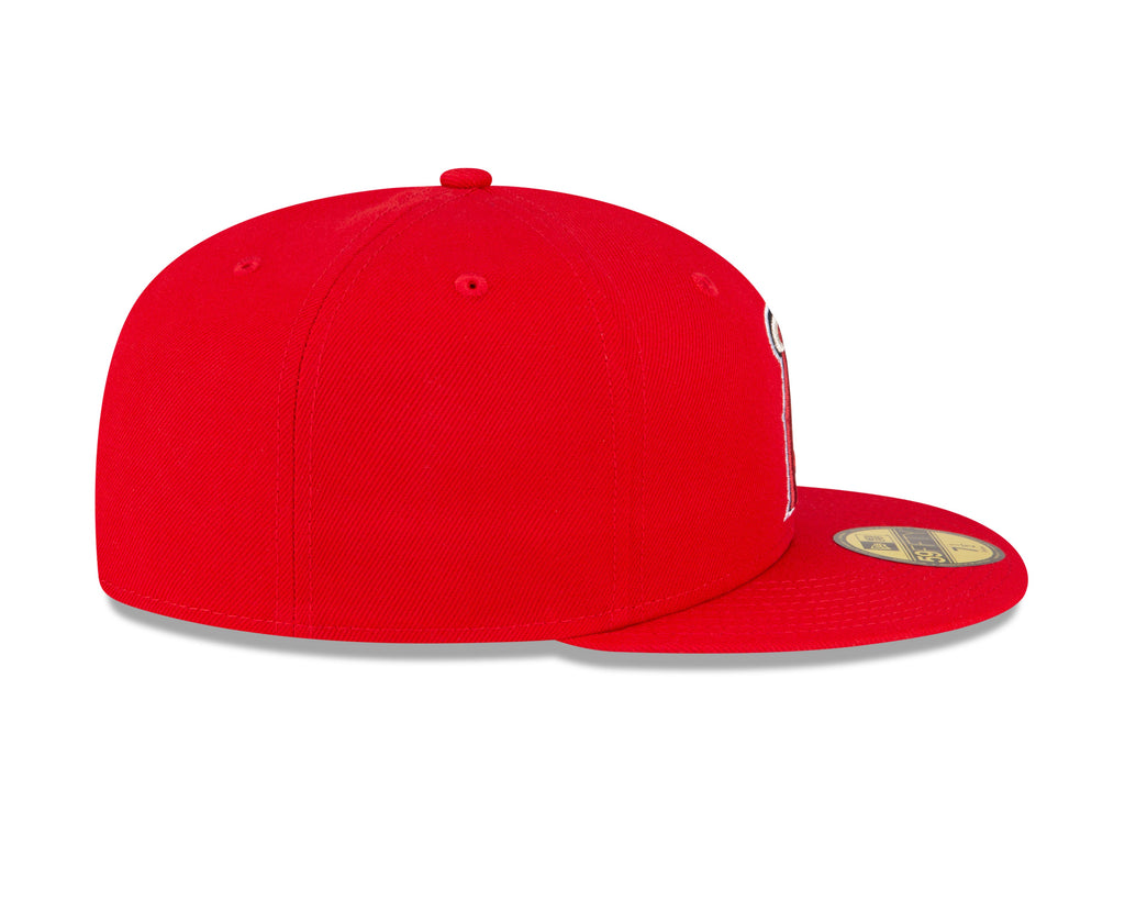 Los Angeles Angels MLB New Era Men Red 59Fifty Authentic Collection On Field Fitted Hat product image 7, provided for visual