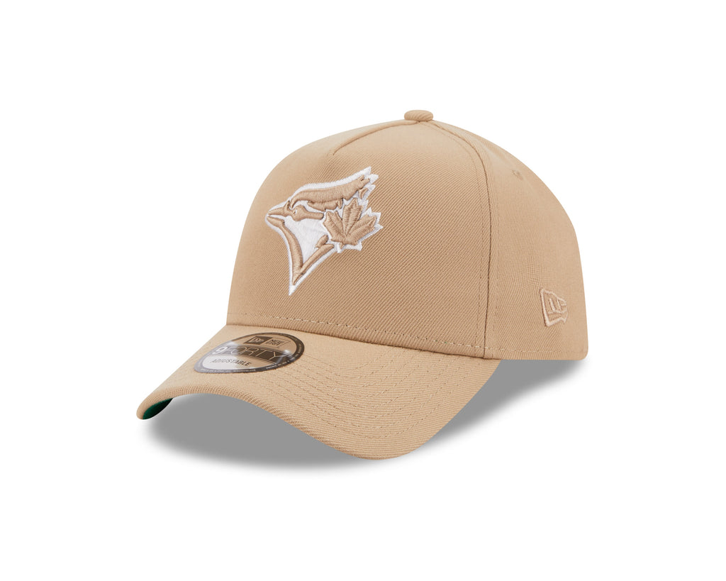 Toronto Blue Jays MLB New Era Men Sand/White 9Forty A-Frame Snapback product image 1, provided for visual reference and