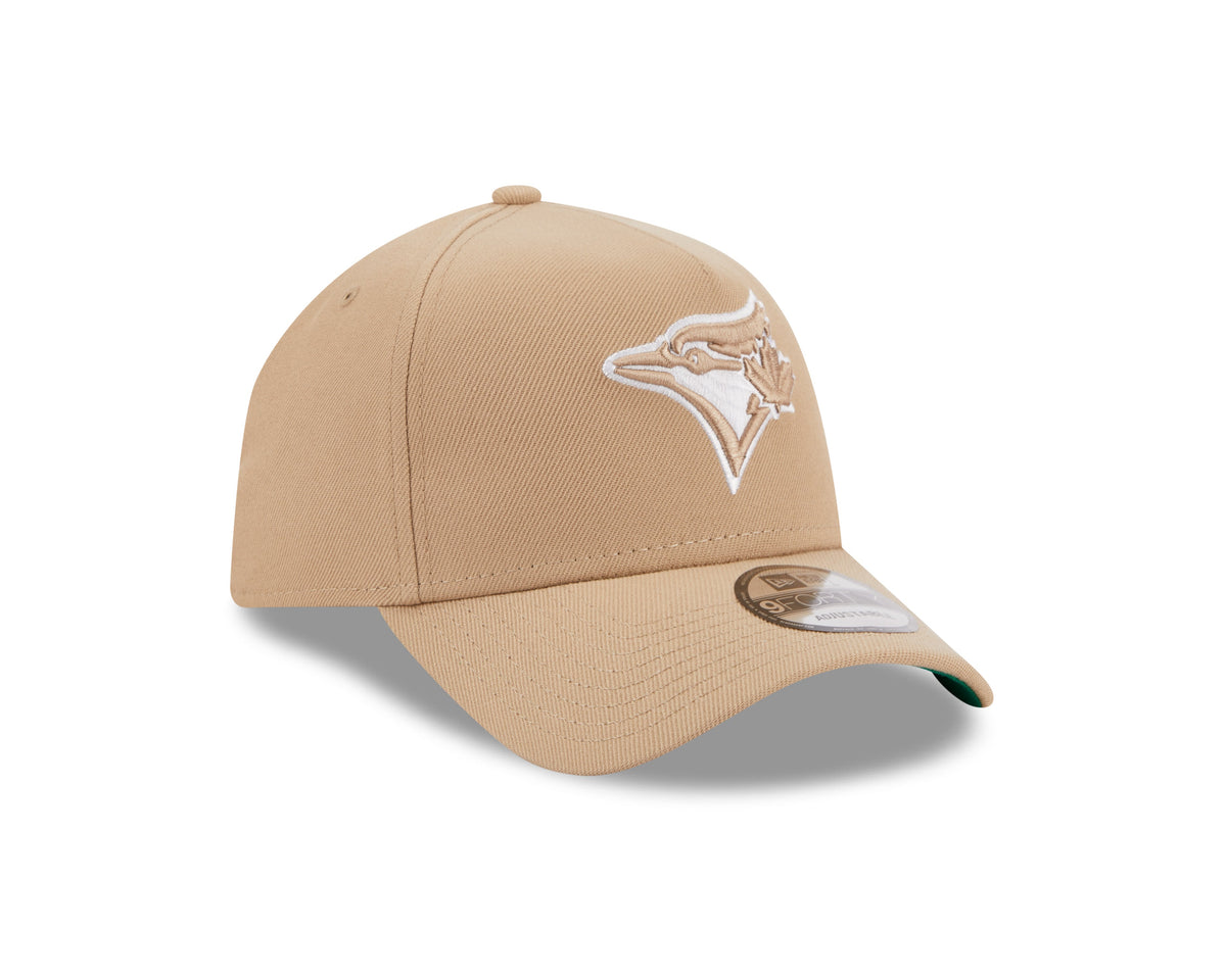 Toronto Blue Jays MLB New Era Men Sand/White 9Forty A-Frame Snapback product image 7, provided for visual reference and