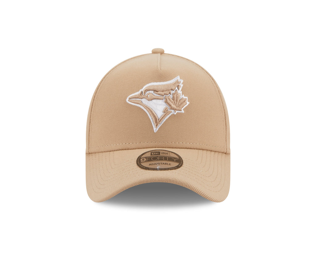 Toronto Blue Jays MLB New Era Men Sand/White 9Forty A-Frame Snapback product image 5, provided for visual reference and