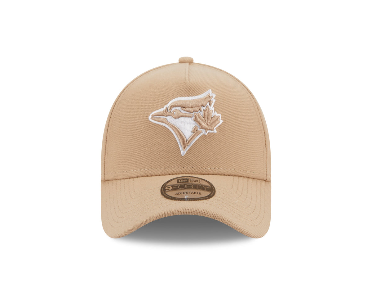 Toronto Blue Jays MLB New Era Men Sand/White 9Forty A-Frame Snapback product image 5, provided for visual reference and