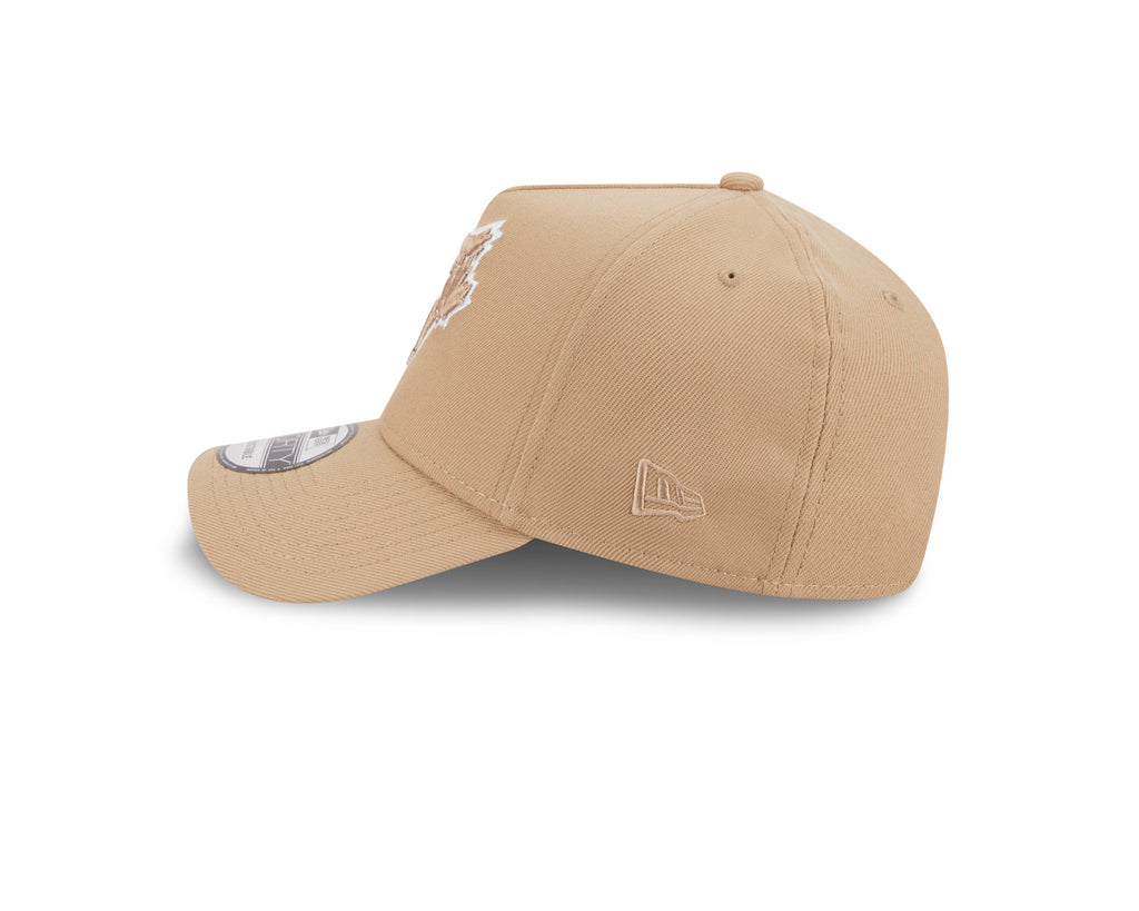 Toronto Blue Jays MLB New Era Men Sand/White 9Forty A-Frame Snapback product image 3, provided for visual reference and