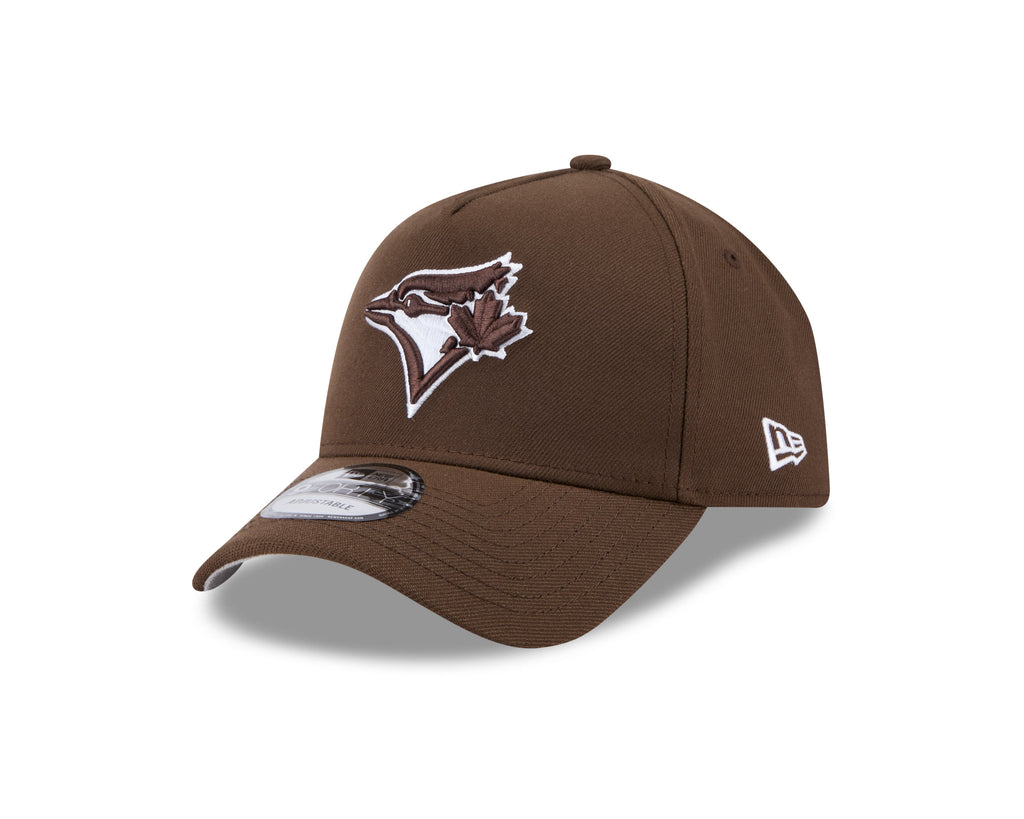 Toronto Blue Jays MLB New Era Men Brown 9Forty A-Frame Snapback Hat product image 1, provided for visual reference and