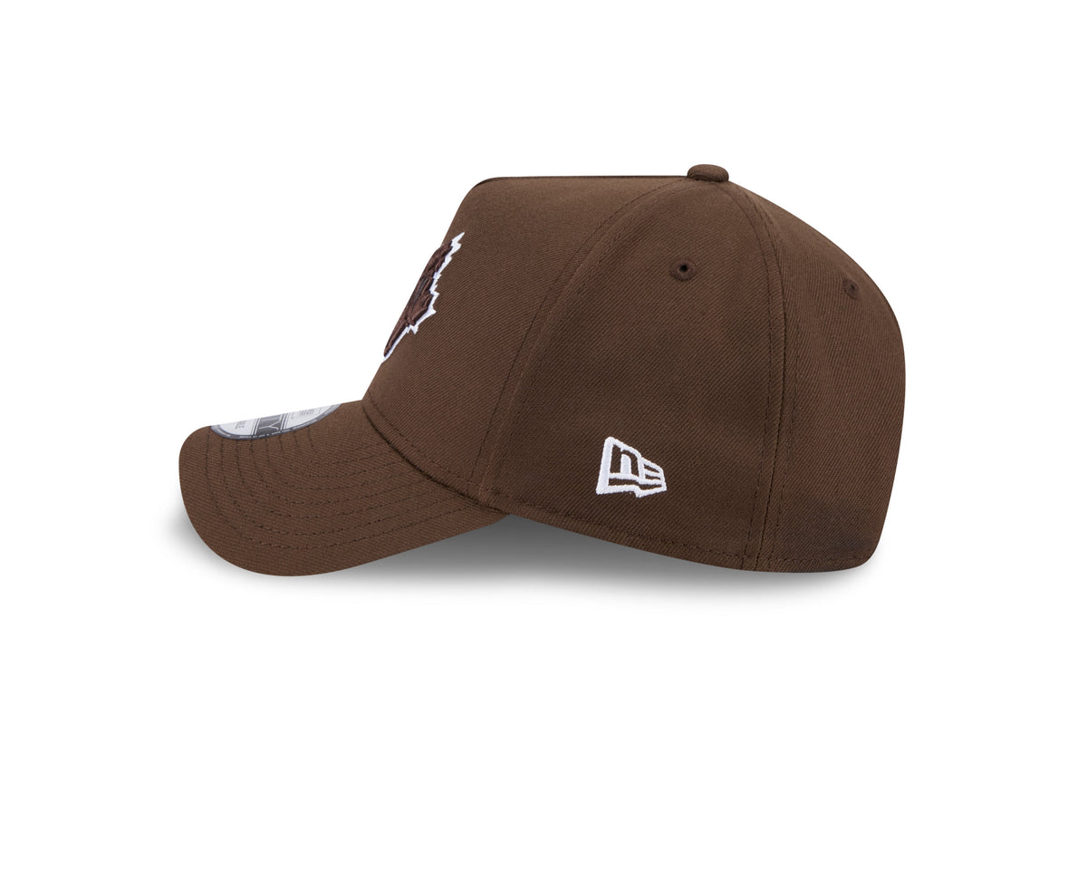 Toronto Blue Jays MLB New Era Men Brown 9Forty A-Frame Snapback Hat product image 7, provided for visual reference and