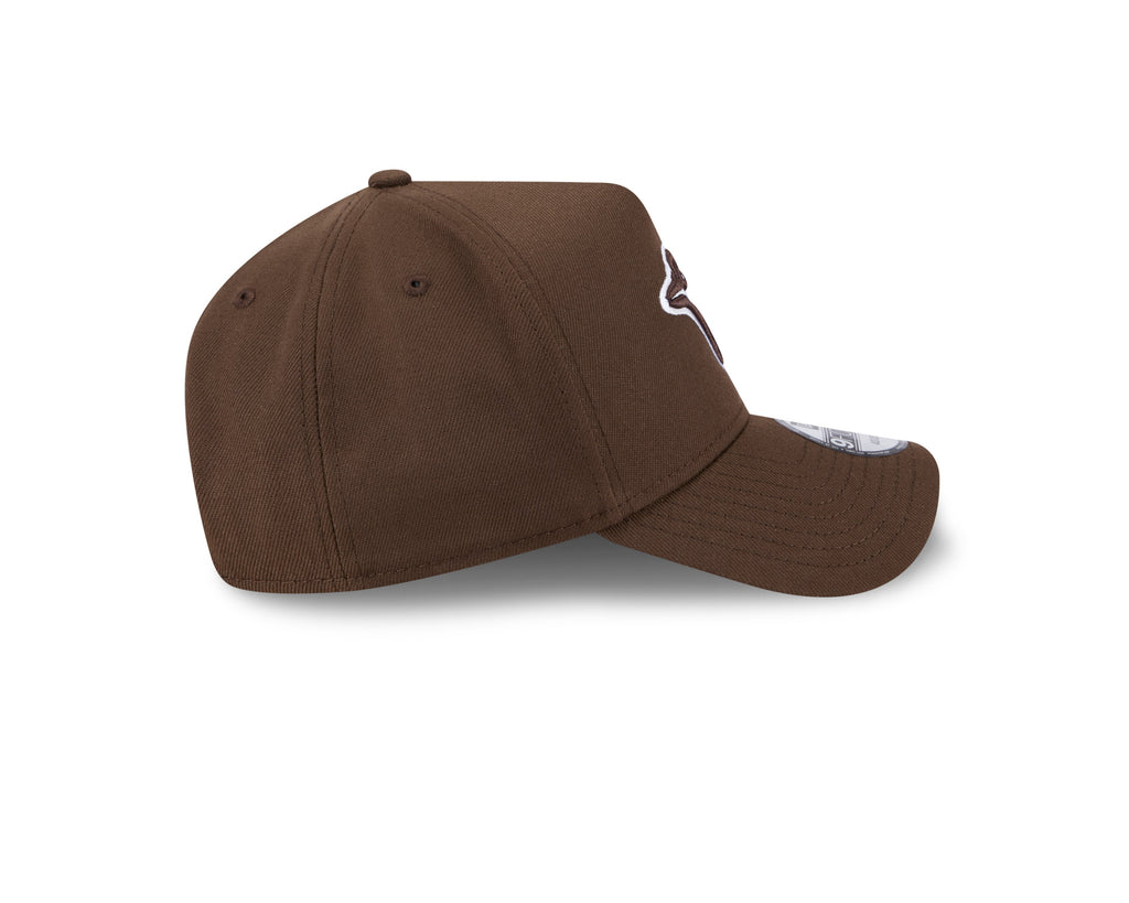 Toronto Blue Jays MLB New Era Men Brown 9Forty A-Frame Snapback Hat product image 2, provided for visual reference and