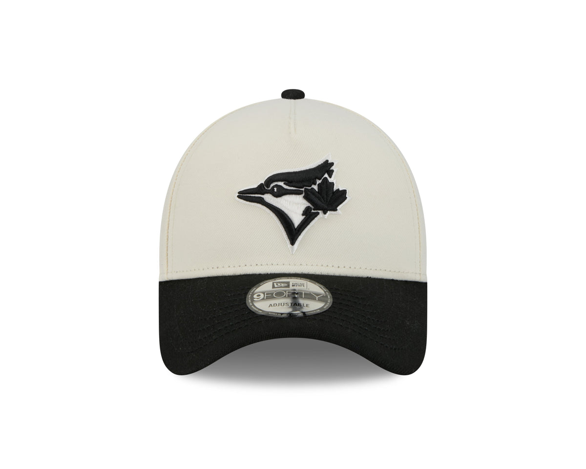 Toronto Blue Jays MLB New Era Men Charcoal/Black 9Forty A-Frame Snapback Hat product image 4, provided for visual reference