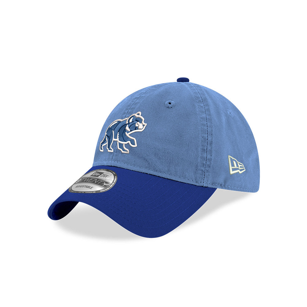 Chicago Cubs New Era Columbia Crawling Bear 9TWENTY Adjustable Hat product image 1, provided for visual reference and