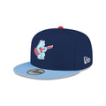 Chicago Cubs New Era 9FIFTY Rock Bear Navy/Light Blue Snapback Hat product image 1, provided for visual reference and