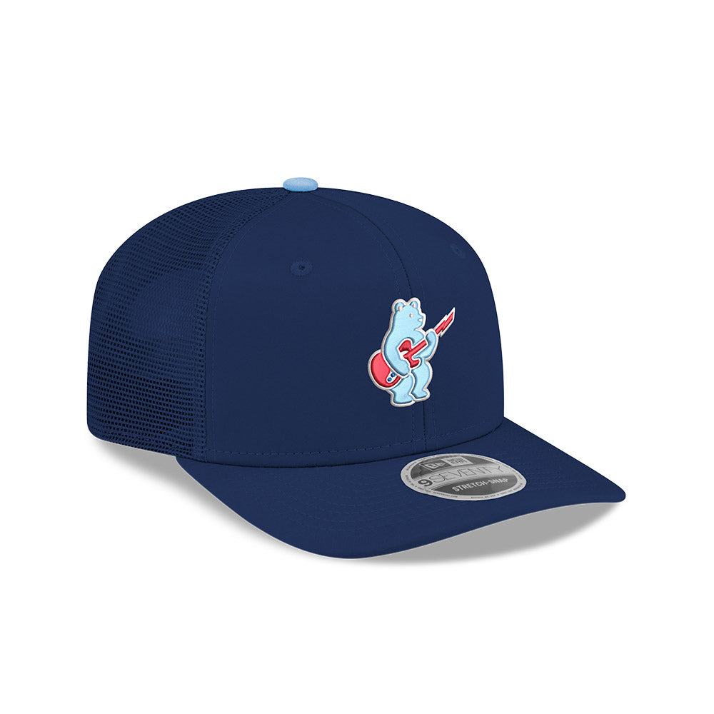 Chicago Cubs New Era 9SEVENTY Navy/Sky Rock Bear Adjustable Trucker Hat product image 3, provided for visual reference and