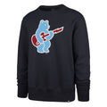 Chicago Cubs '47 Rock Bear Navy Crewneck Sweatshirt product image 1, provided for visual reference and product detail review