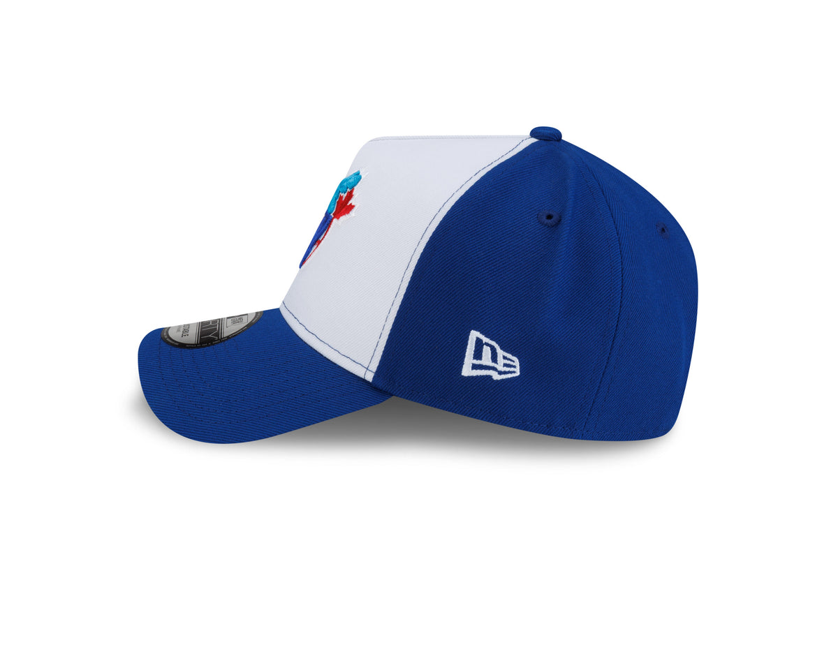 Toronto Blue Jays MLB New Era Men Royal/White Cooperstown 9Forty A-Frame On Field Snapback Hat product image 3, provided for