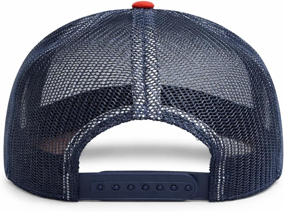Montreal Canadiens NHL American Needle Men Red/Navy Valin Mesh Back Trucker Snapback Hat product image 2, provided for