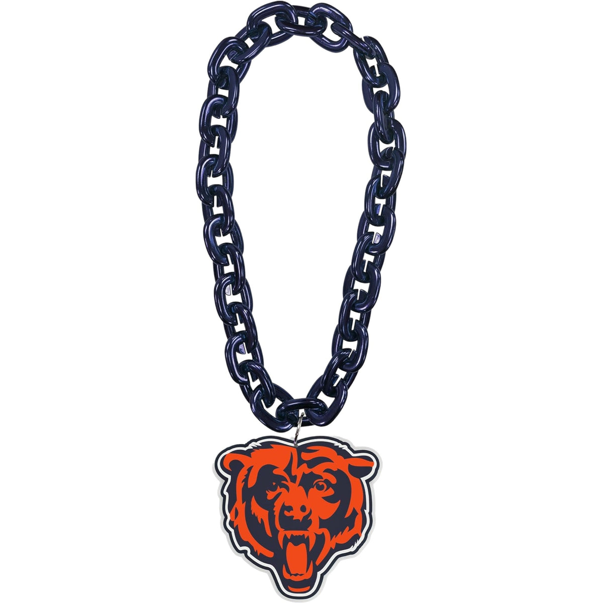 Chicago Bears Bearhead Fan Chain - Navy product image 1, provided for visual reference and product detail review