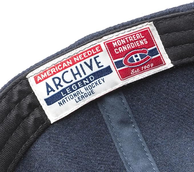 Montreal Canadiens NHL American Needle Men Navy Vintage Archive Legend Adjustable product image 2, provided for visual