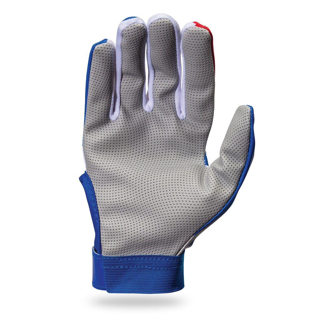 Chicago Cubs Franklin Youth Batting Gloves product image 3, provided for visual reference and product detail review