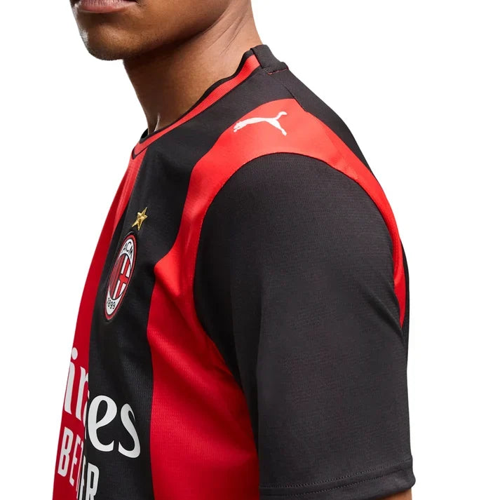 AC Milan Serie A Puma Men Black/Red 2026/27 Home Replica Jersey product image 5, provided for visual reference and product