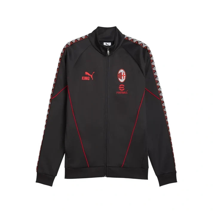 AC Milan Serie A Puma Men Dark Grey/Red 2026/27 King Anthem Jacket product image 1, provided for visual reference and