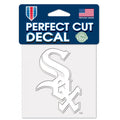 Chicago White Sox 4" x 4" Perfect Cut Decal White product image 1, provided for visual reference and product detail review