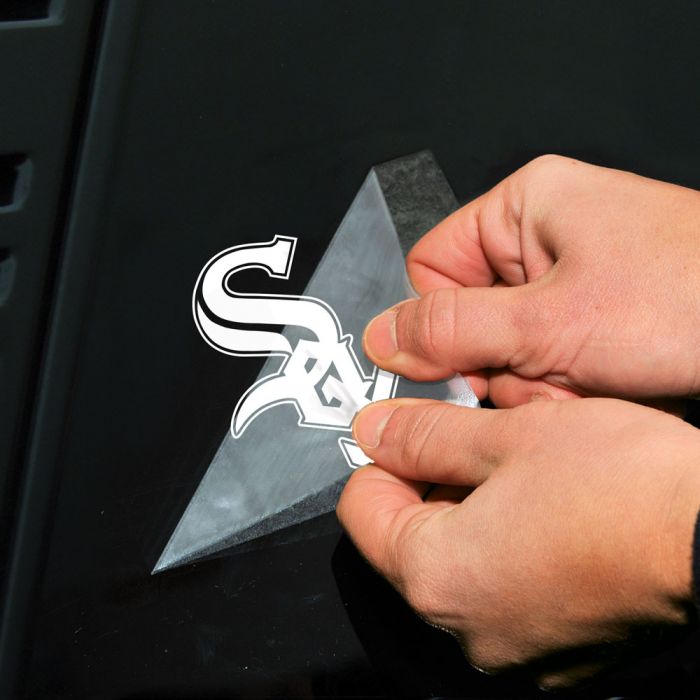 Chicago White Sox 4" x 4" Perfect Cut Decal White product image 2, provided for visual reference and product detail review