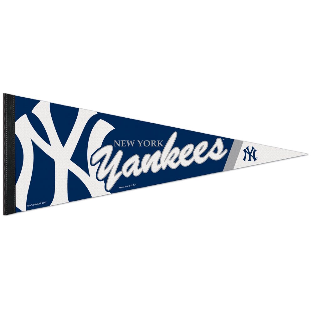 New York Yankees MLB WinCraft 12"x30" Premium Pennant product image 1, provided for visual reference and product detail