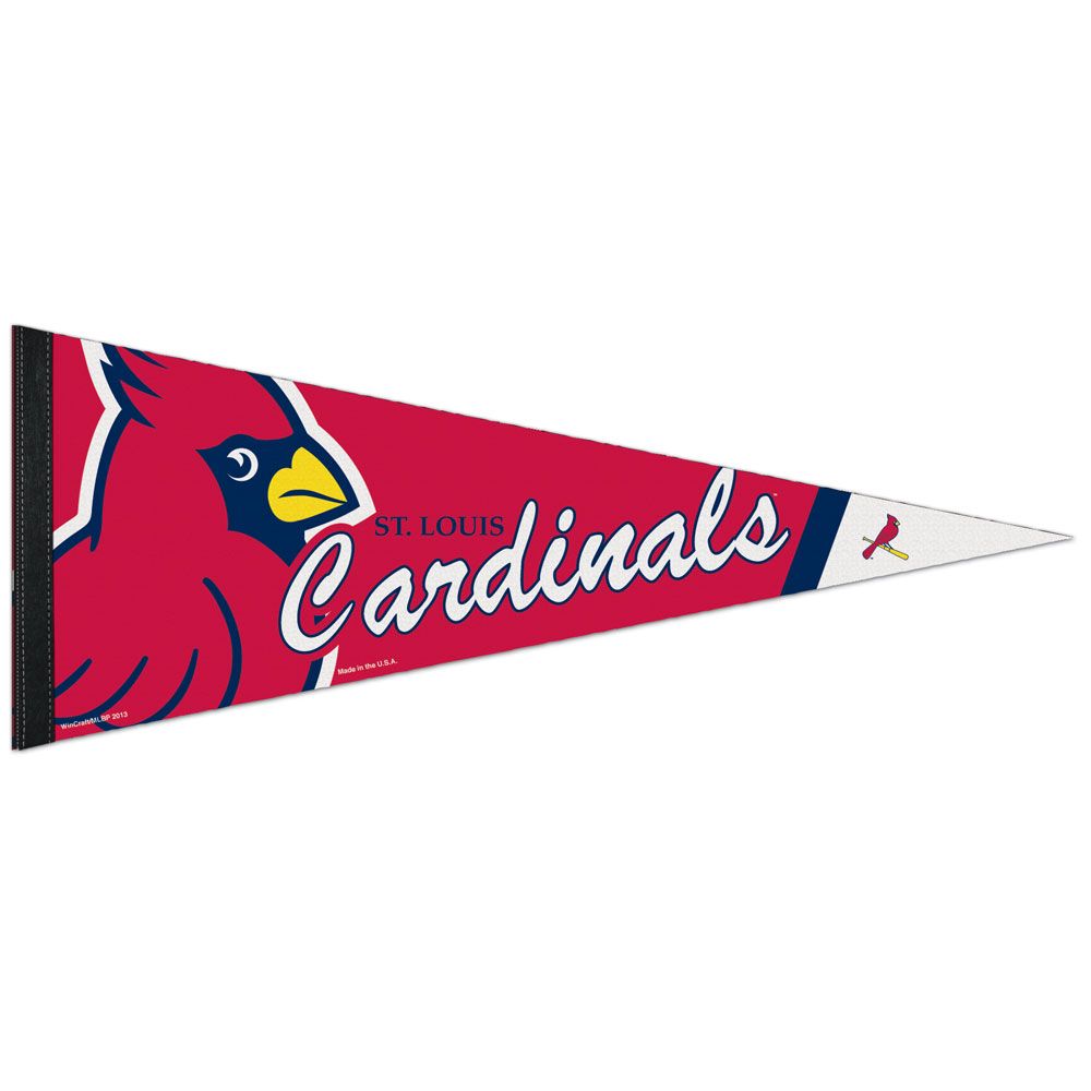 St. Louis Cardinals MLB WinCraft 12"x30" Premium Pennant product image 1, provided for visual reference and product detail