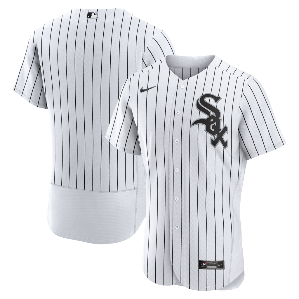 Chicago White Sox Nike Men White Home Authentic Team Jersey product image 1, provided for visual reference and product