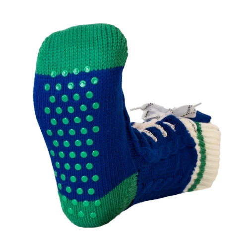 Vancouver Canucks NHL Hockey Sockey Unisex Navy Slipper Skates Socks product image 2, provided for visual reference and