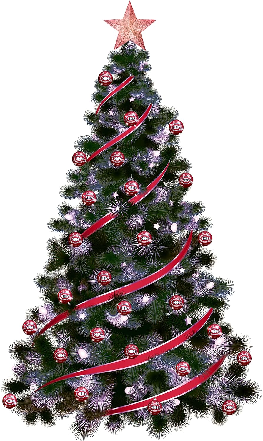 Montreal Canadiens NHL TSV 2 Pack Light Up Shatterproof Ornament Balls product image 4, provided for visual reference and