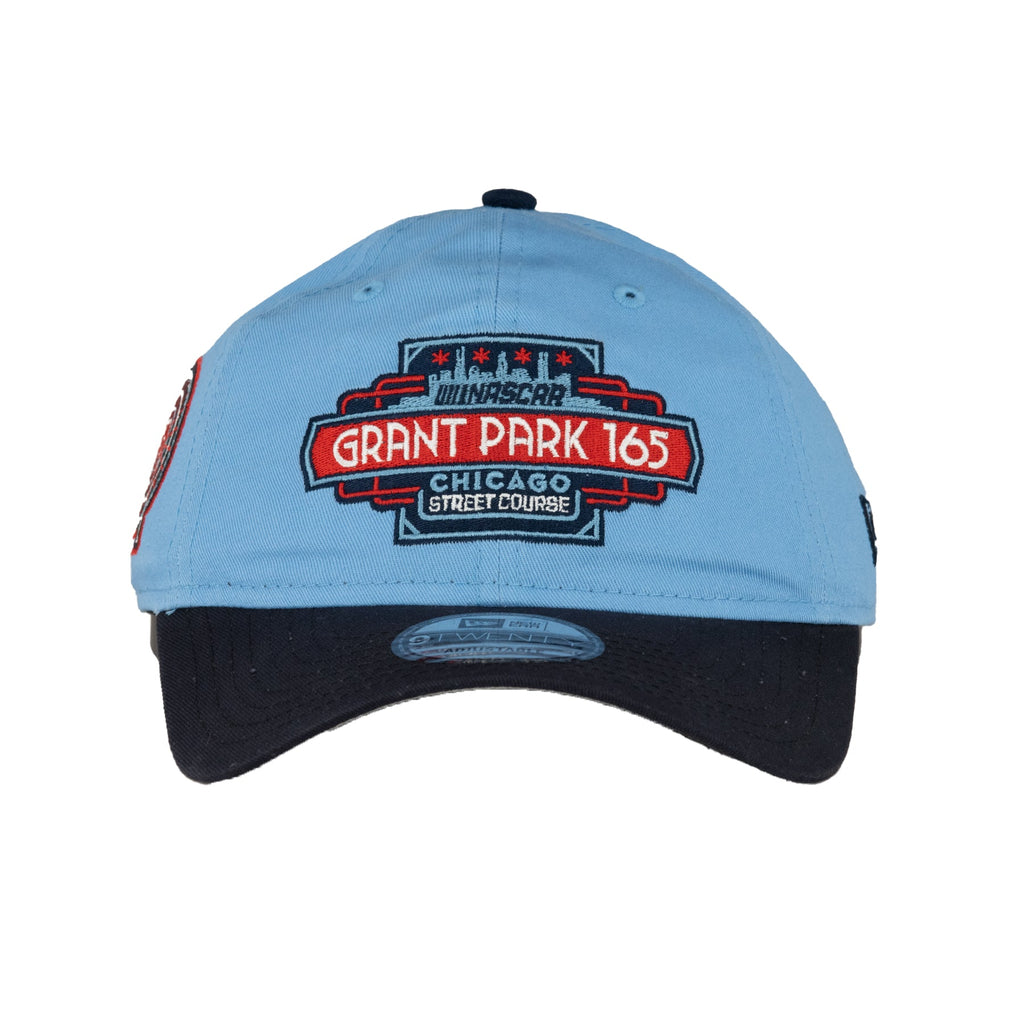 Nascar Chicago Street Race Grant Park 165 Sky/Navy New Era 9TWENTY Adjustable Hat product image 2, provided for visual