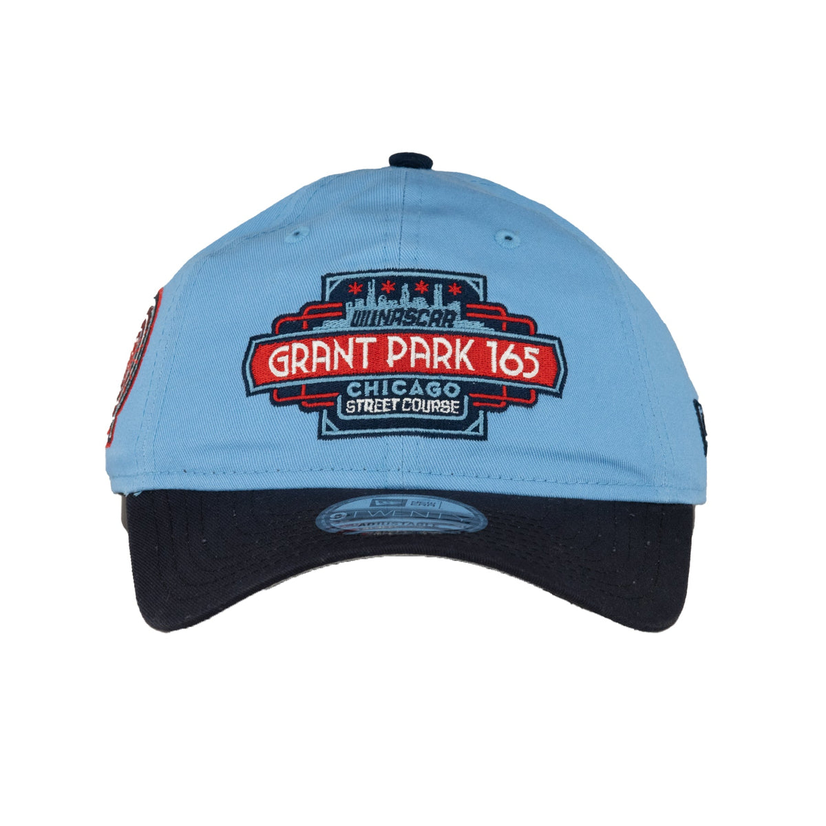 Nascar Chicago Street Race Grant Park 165 Sky/Navy New Era 9TWENTY Adjustable Hat product image 2, provided for visual