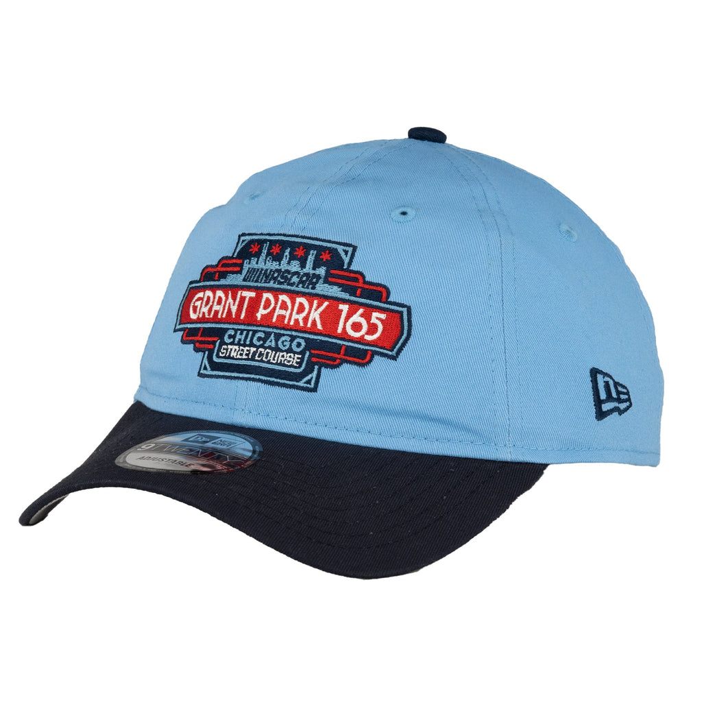 Nascar Chicago Street Race Grant Park 165 Sky/Navy New Era 9TWENTY Adjustable Hat product image 1, provided for visual