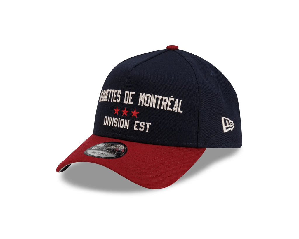 Montreal Alouettes CFL New Era Men Navy/Red 9Forty A-Frame 2026 Turf Traditions Snapback Hat product image 1, provided for