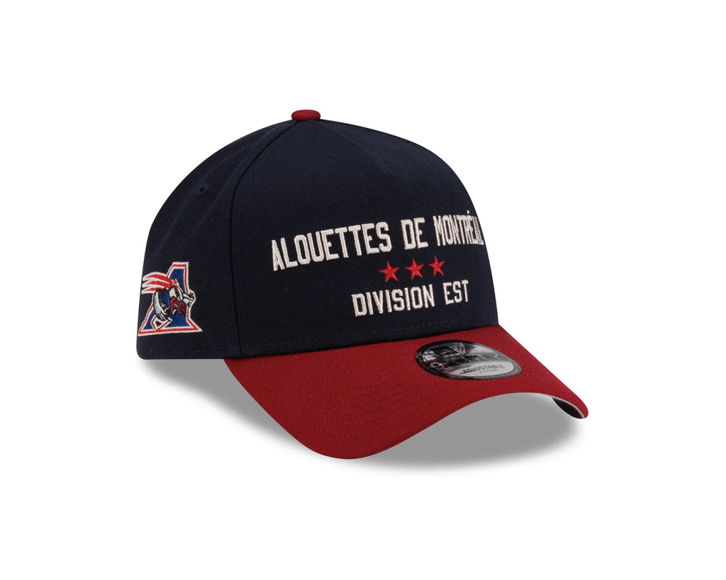 Montreal Alouettes CFL New Era Men Navy/Red 9Forty A-Frame 2026 Turf Traditions Snapback Hat product image 2, provided for