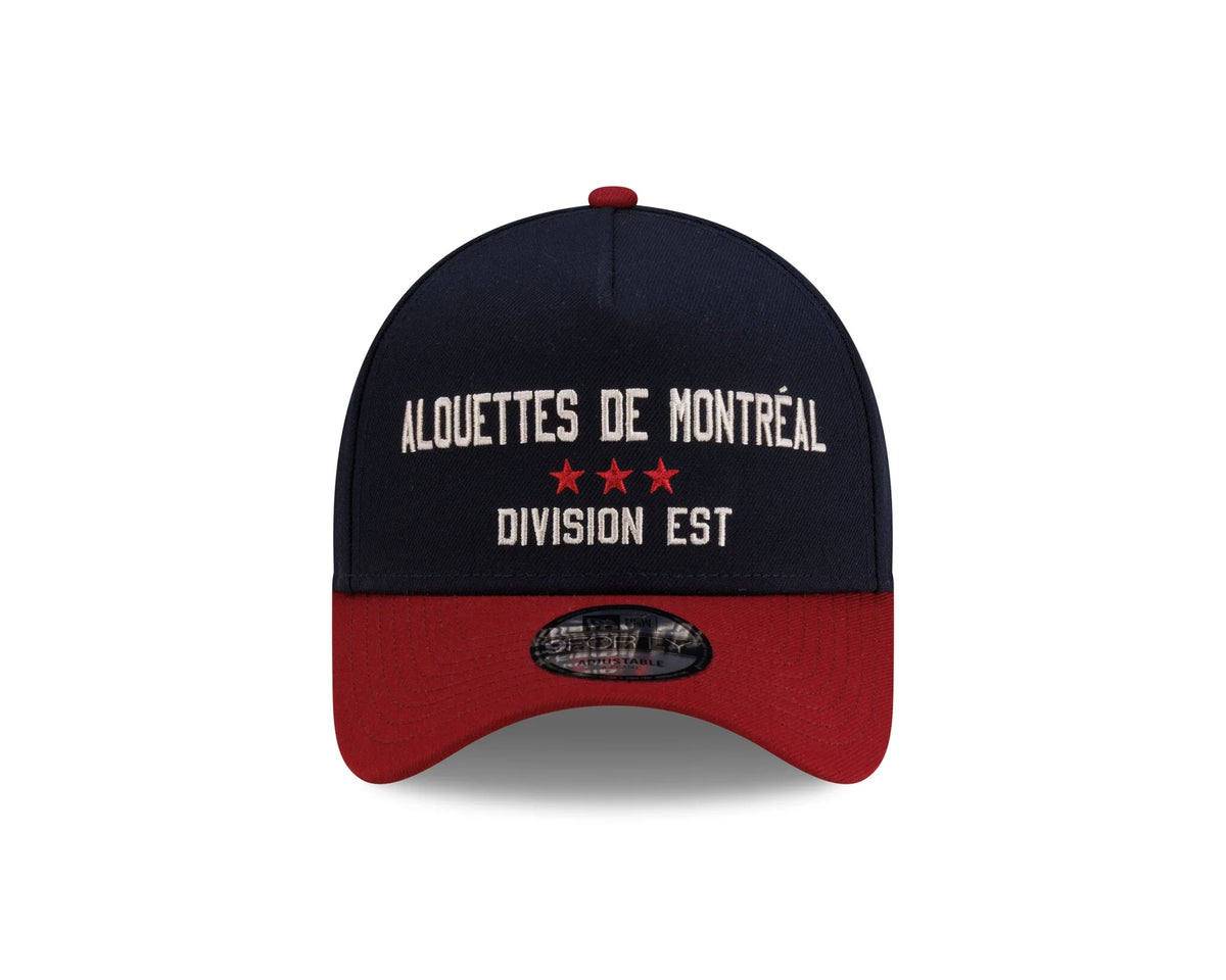 Montreal Alouettes CFL New Era Men Navy/Red 9Forty A-Frame 2026 Turf Traditions Snapback Hat product image 3, provided for