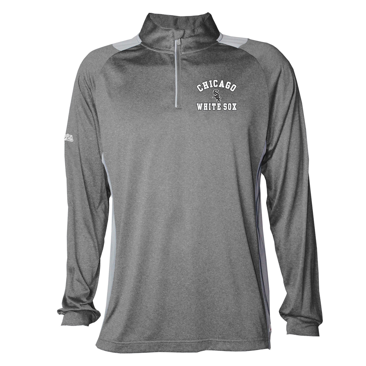 Sox gray 1/4 zip raglan sleeve product image 1, provided for visual reference and product detail review