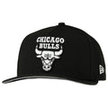 Chicago Bulls Black New Era 9FIFTY A Frame Snapback Hat product image 1, provided for visual reference and product detail