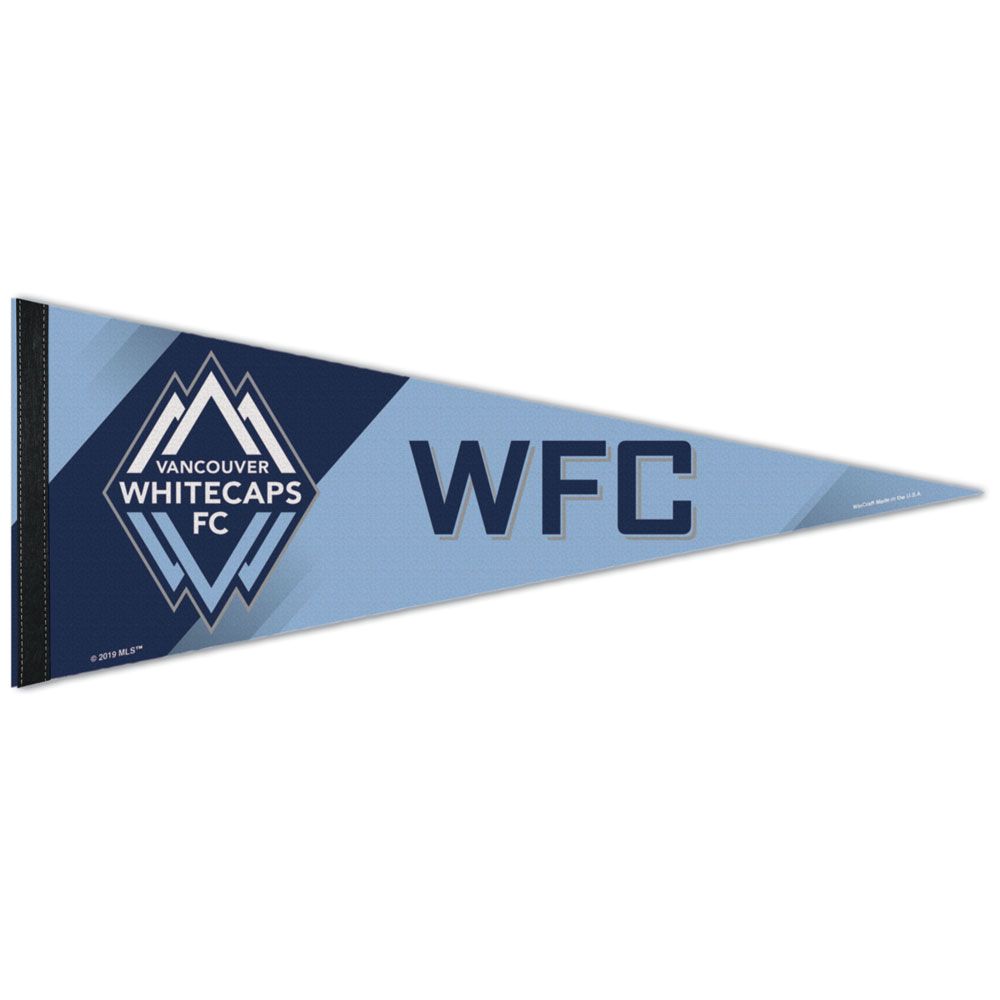 Vancouver Whitecaps FC MLS WinCraft 12"x30" Premium Pennant product image 1, provided for visual reference and product