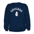 Chicago Cubs Stitches Navy 1914 Crewneck Sweatshirt product image 1, provided for visual reference and product detail review