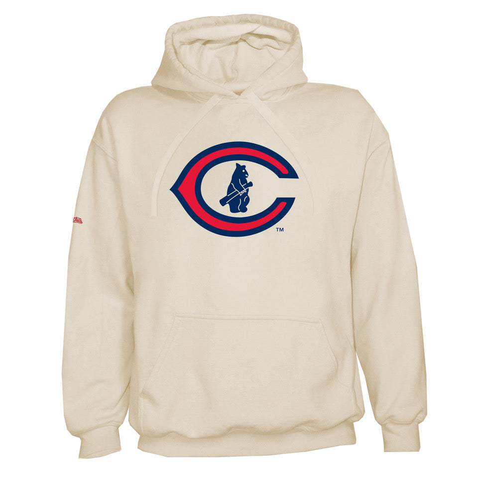Chicago Cubs Sand 1917 FOD Stitches Hoodie product image 1, provided for visual reference and product detail review