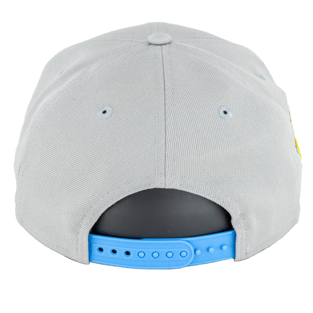 Chicago Sky New Era 9SEVENTY Grey/Canary Sky Town Snapback Hat product image 6, provided for visual reference and product