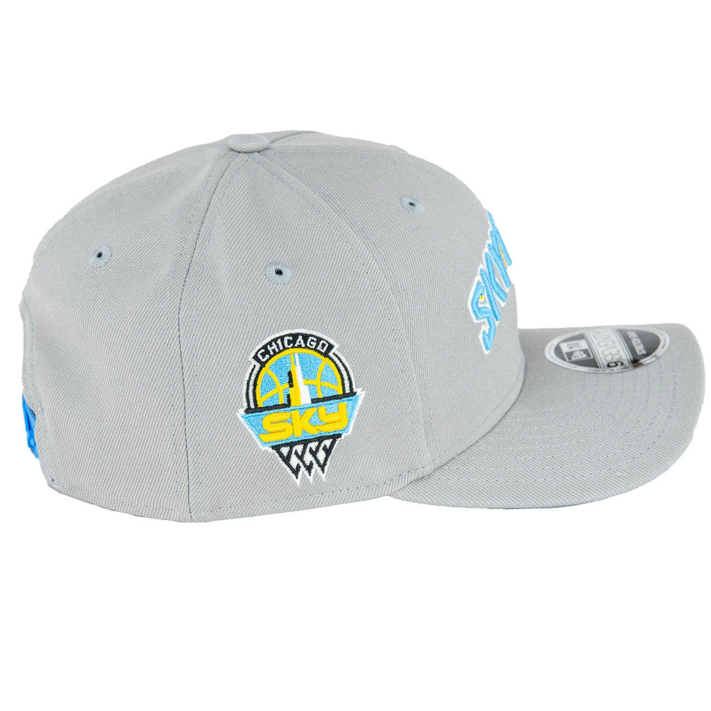 Chicago Sky New Era 9SEVENTY Grey/Canary Sky Town Snapback Hat product image 4, provided for visual reference and product
