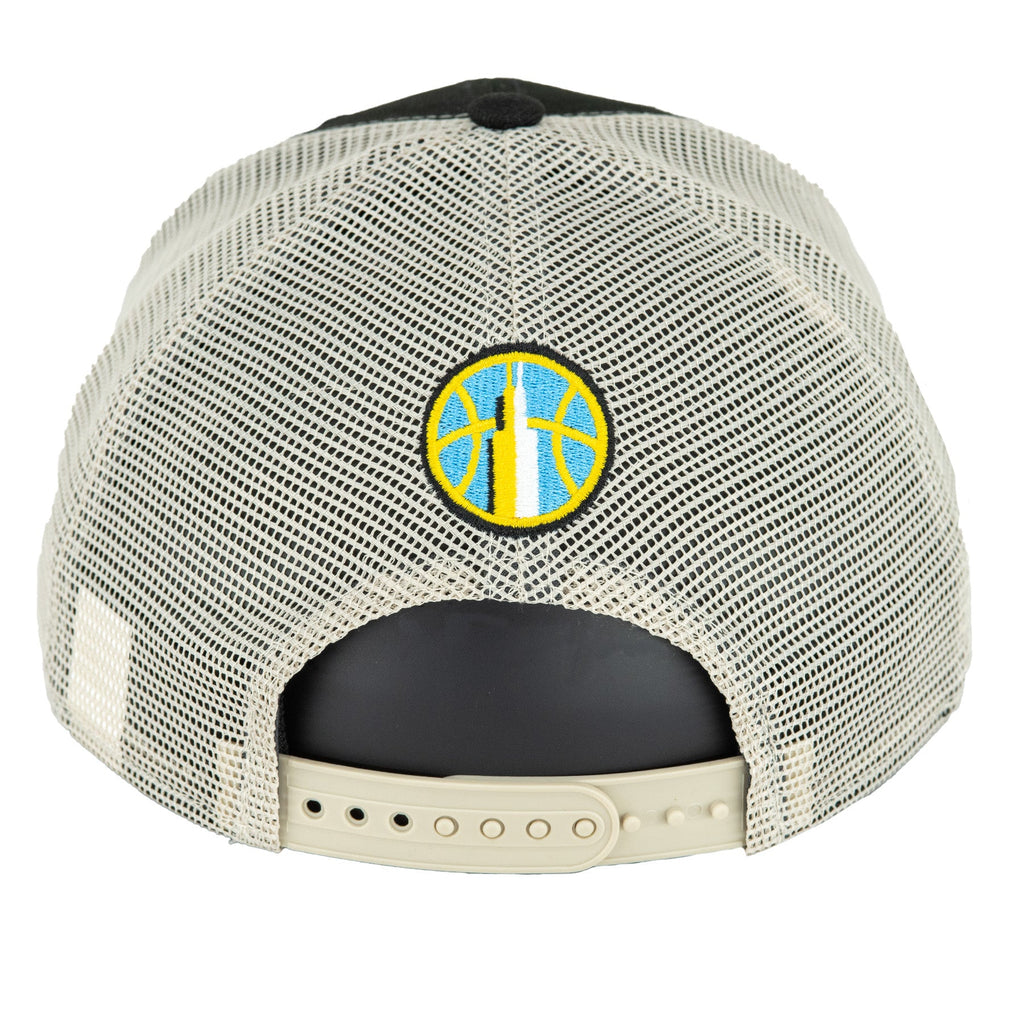 Chicago Sky New Era 9SEVENTY Black/Stone Sky Town Mesh Snapback Hat product image 6, provided for visual reference and