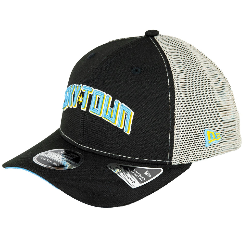 Chicago Sky New Era 9SEVENTY Black/Stone Sky Town Mesh Snapback Hat product image 3, provided for visual reference and