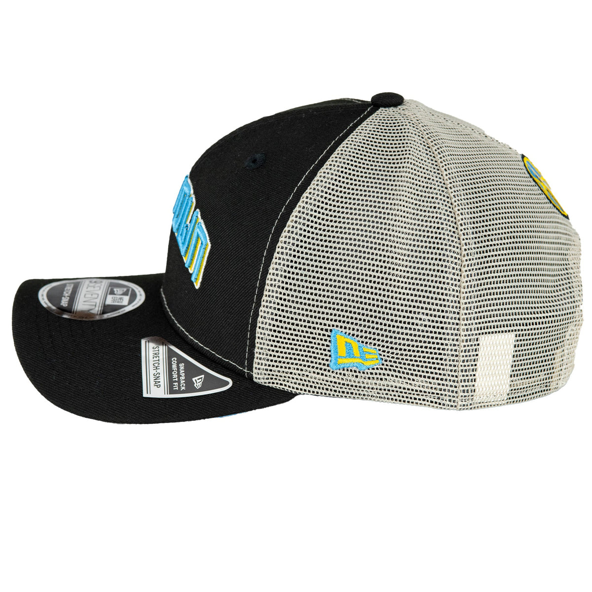 Chicago Sky New Era 9SEVENTY Black/Stone Sky Town Mesh Snapback Hat product image 5, provided for visual reference and