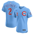 Nico Hoerner Chicago Cubs Nike Men Light Blue 2nd Alternate Limited Jersey product image 1, provided for visual reference