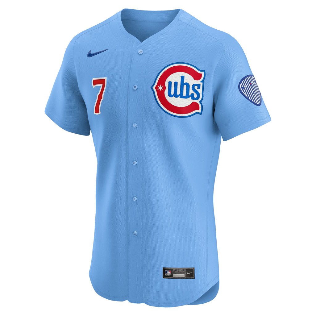 Dansby Swanson Chicago Cubs Nike Men Light Blue 2nd Alternate Limited Jersey product image 3, provided for visual reference